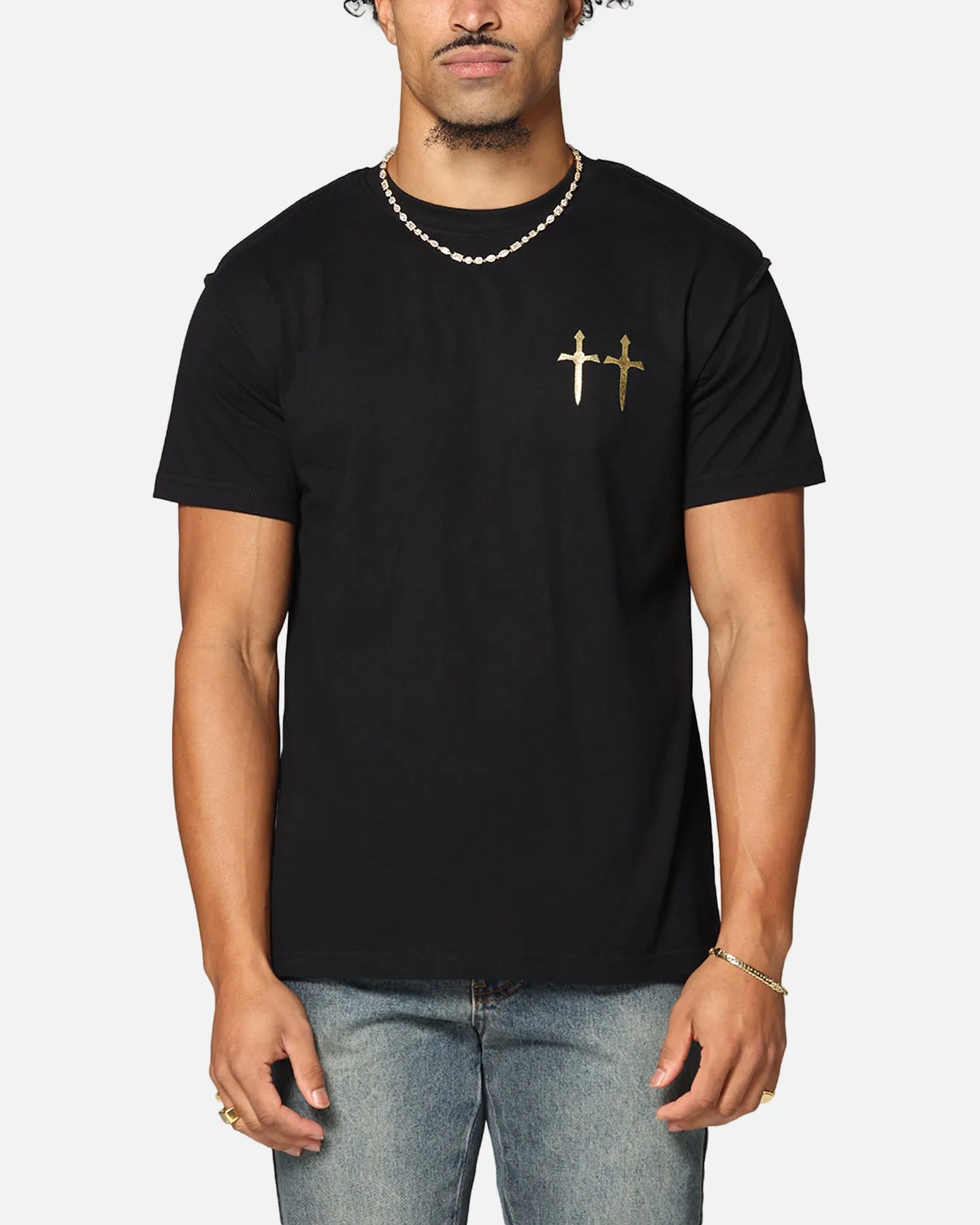 Saint Morta Mortal Lafayette T-Shirt Black/Gold
