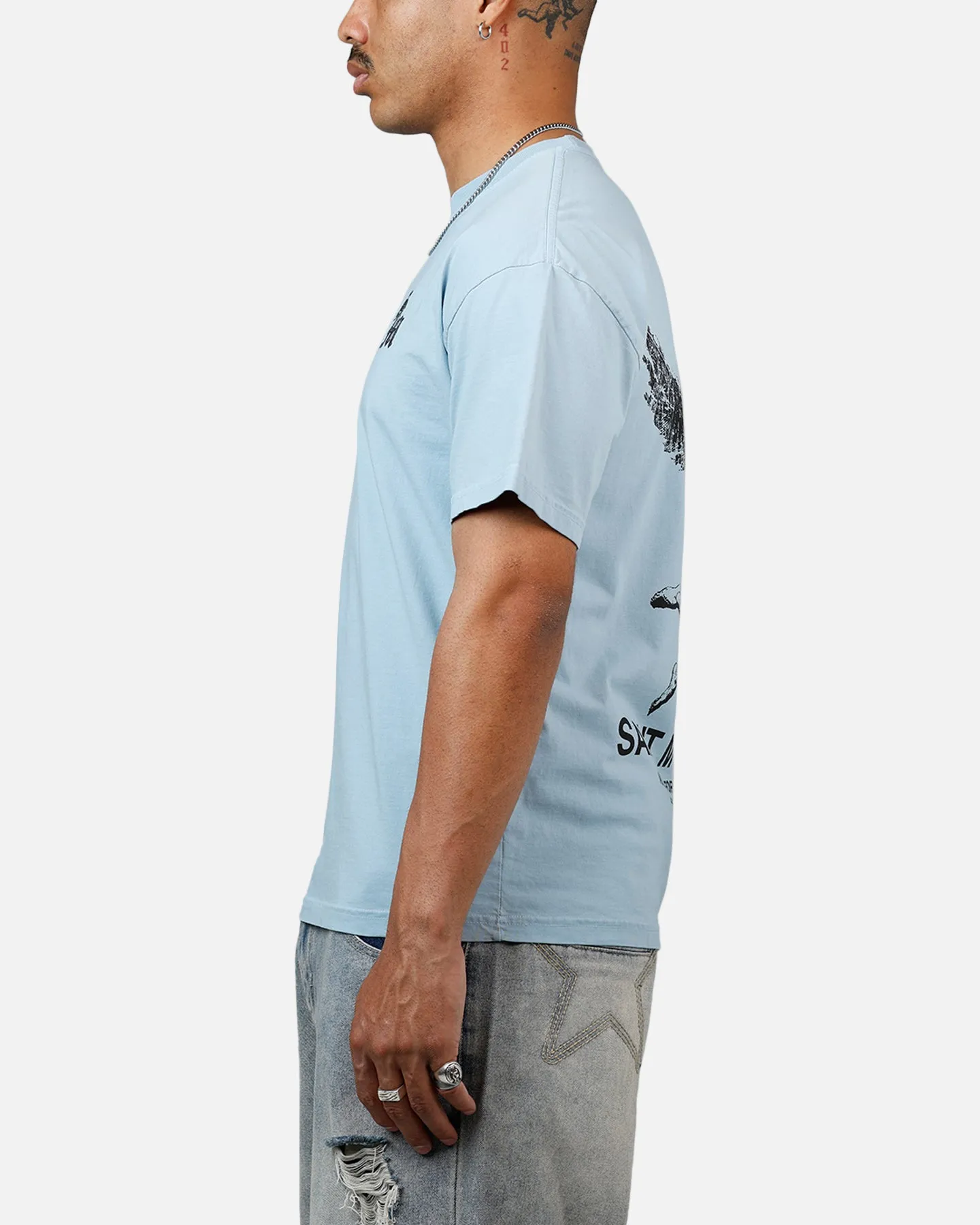 Saint Morta Nothing Is Forever Drop T-Shirt Slate Blue