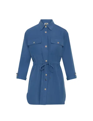 Shacket with Drawstring Waist- Sale