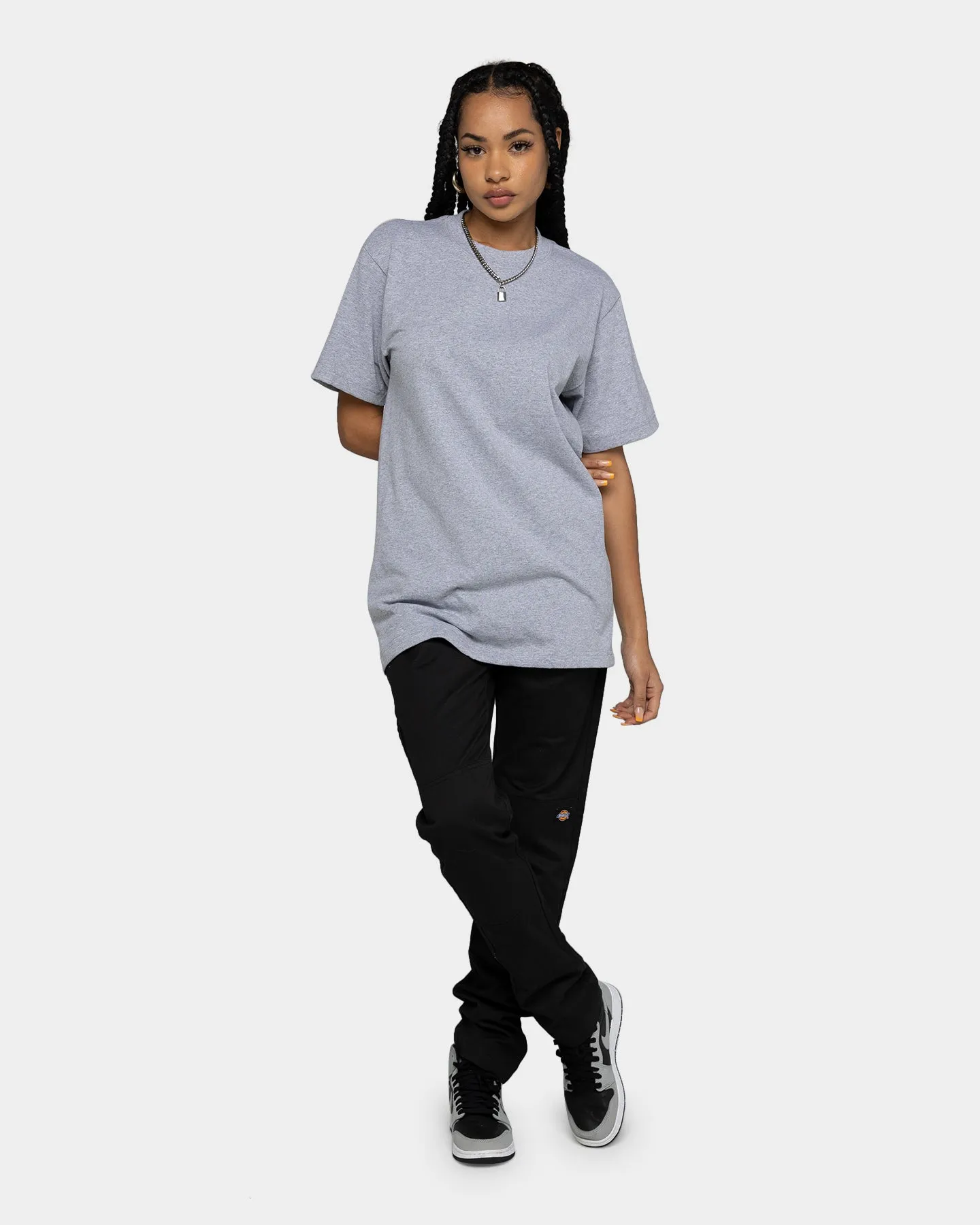 Shaka Wear Max Heavyweight Short Sleeve T-Shirt Heather Grey