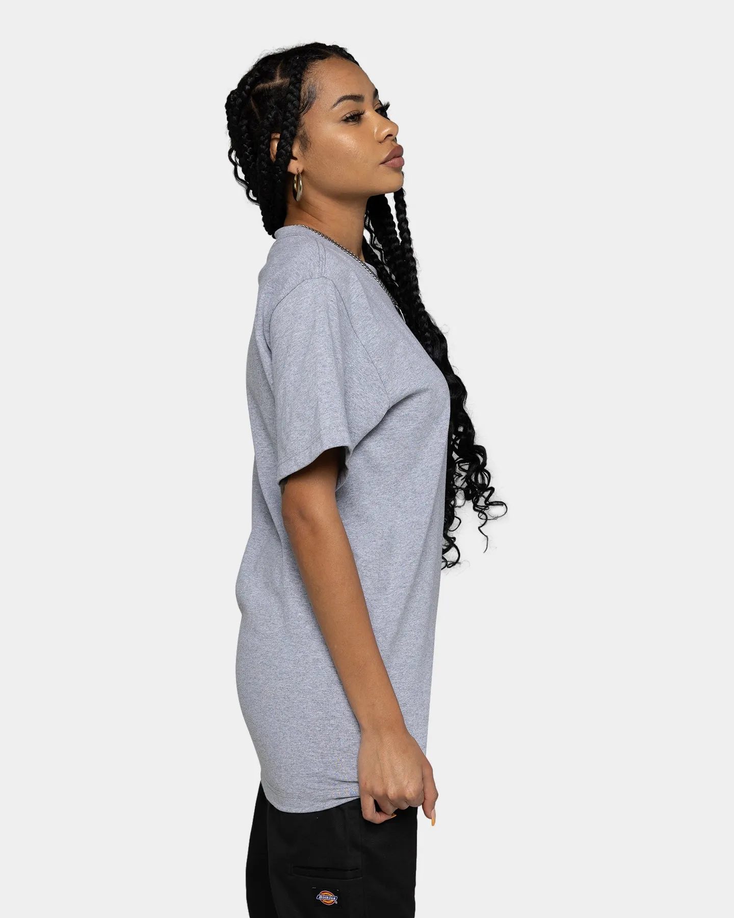 Shaka Wear Max Heavyweight Short Sleeve T-Shirt Heather Grey