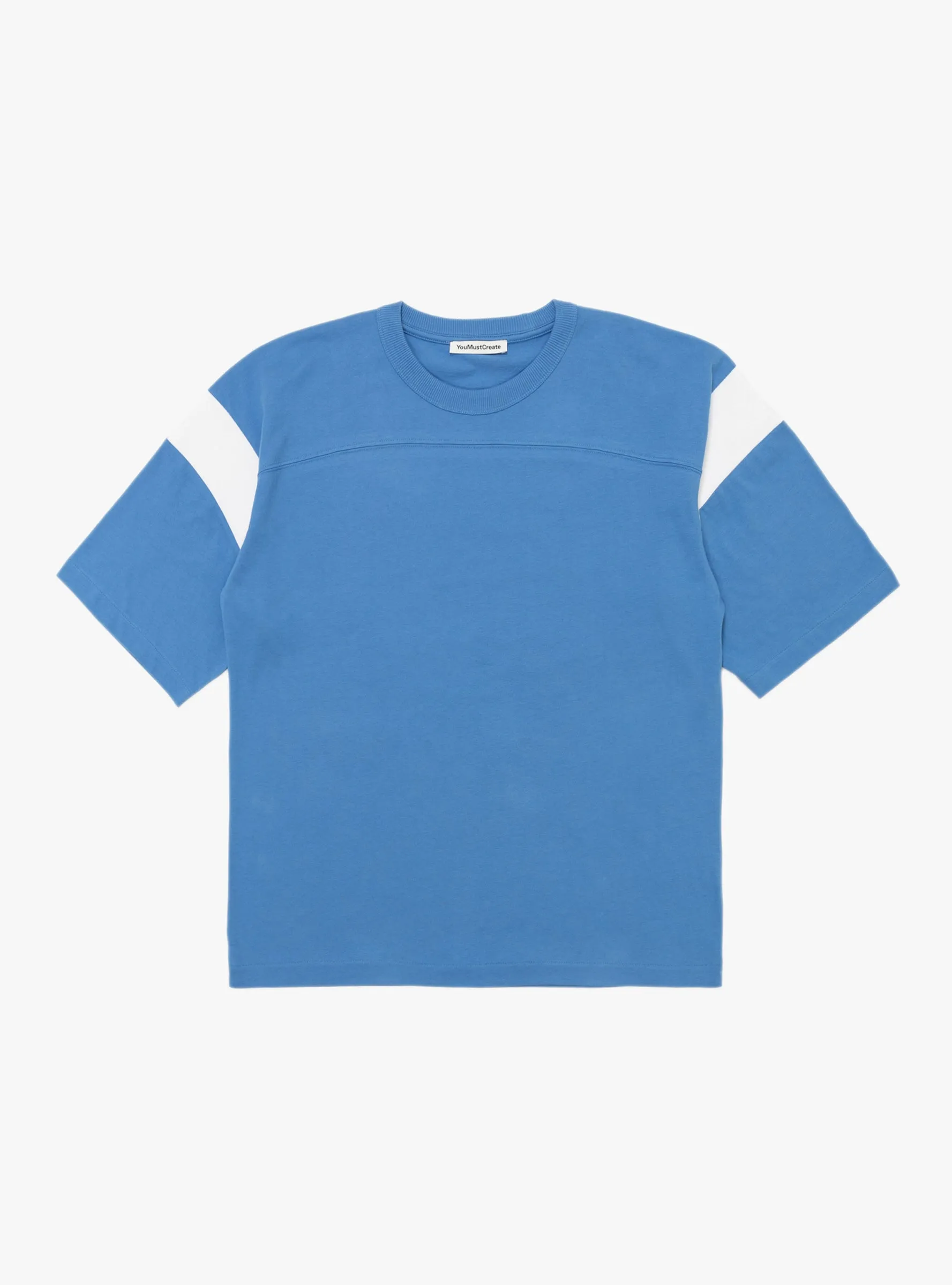 Skate T-Shirt Organic Cotton Blue/White