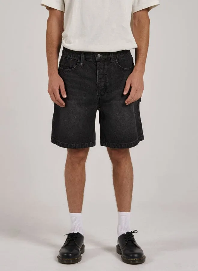 Slacker Denim Short - Smoke Black