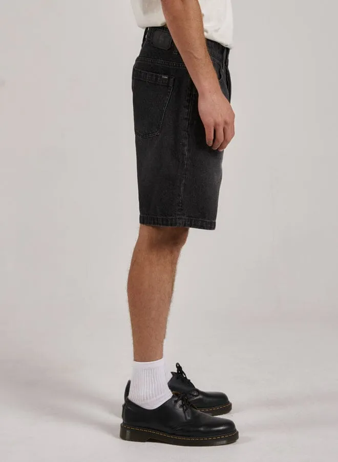 Slacker Denim Short - Smoke Black