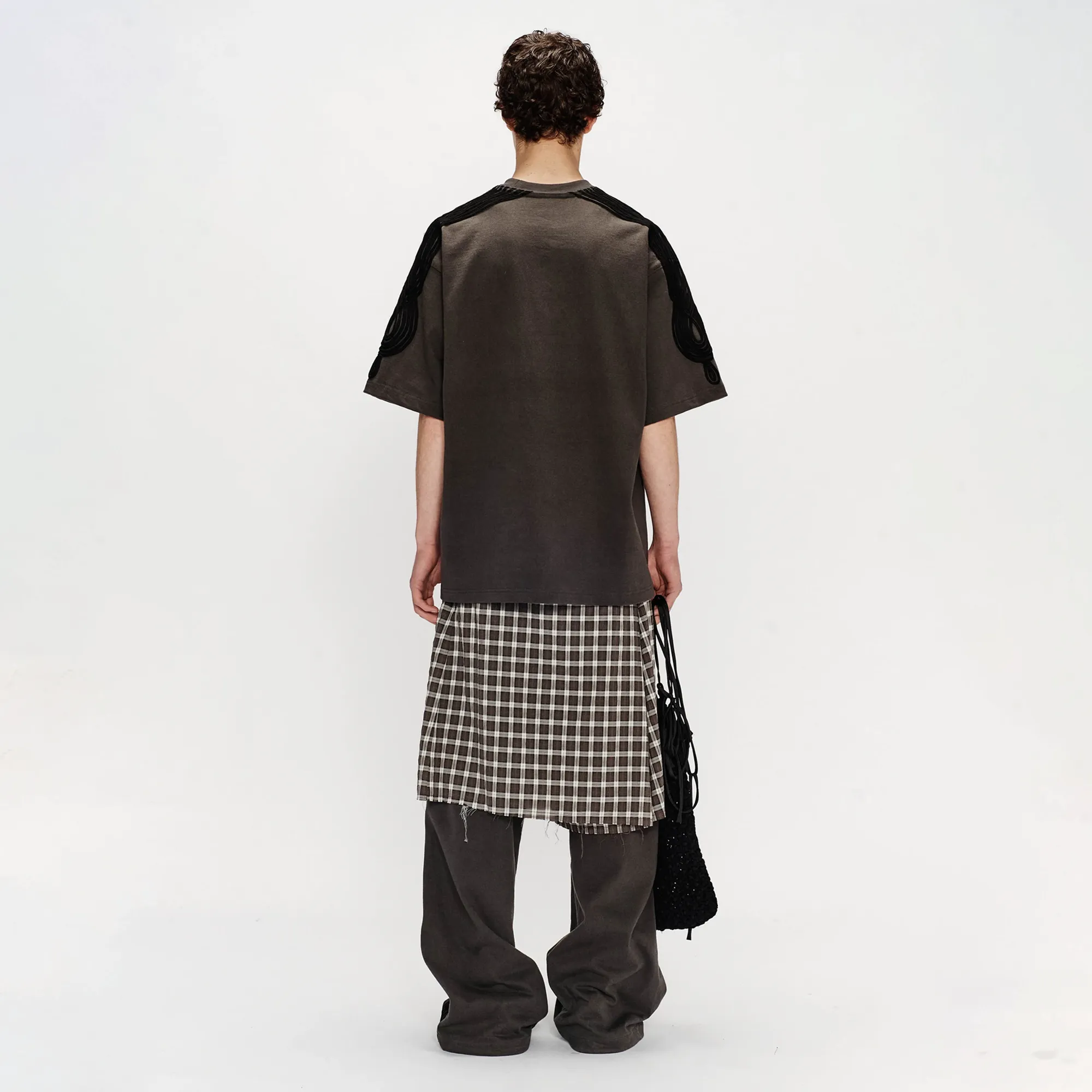 Song For The Mute Appliqué Gym Tee Washed Black