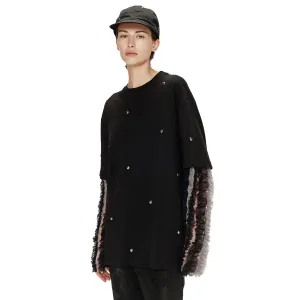 Song For The Mute Double Layered Tee Jet Black 251_WTS024_ROOTBLK