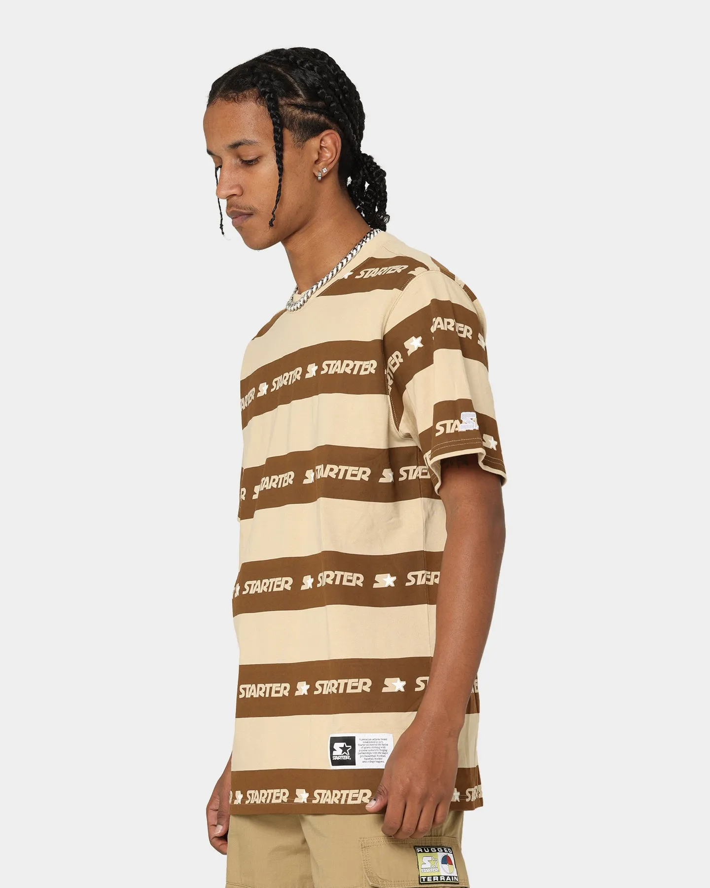 Starter LFS Stripe T-Shirt Brown