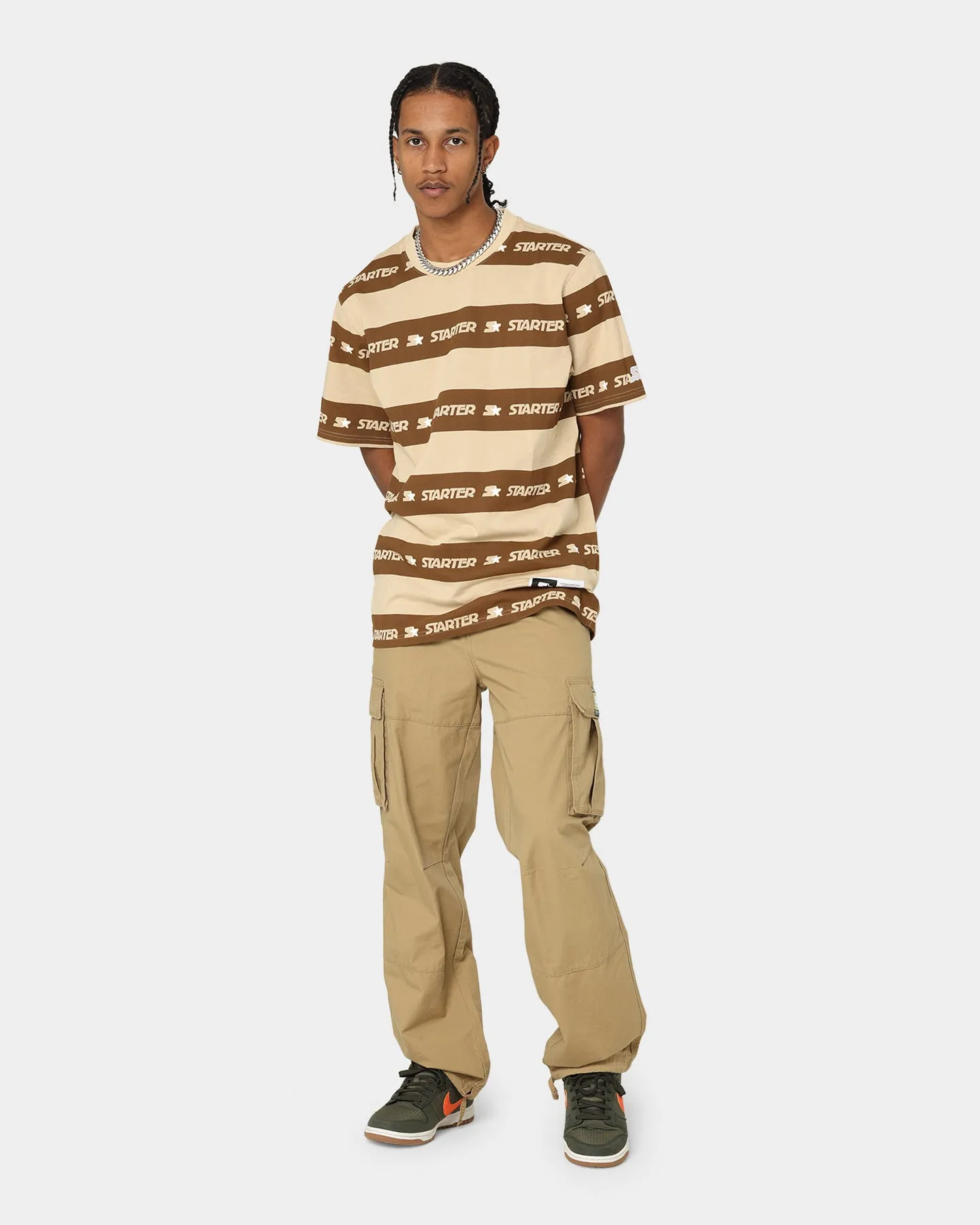 Starter LFS Stripe T-Shirt Brown