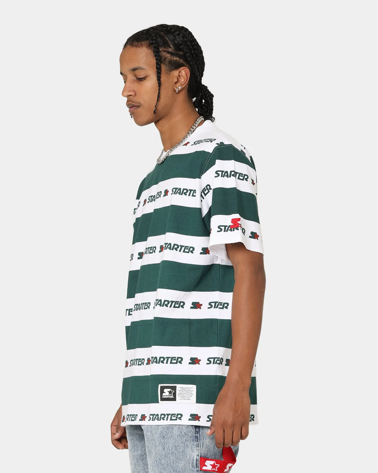 Starter LFS Stripe T-Shirt Green/White