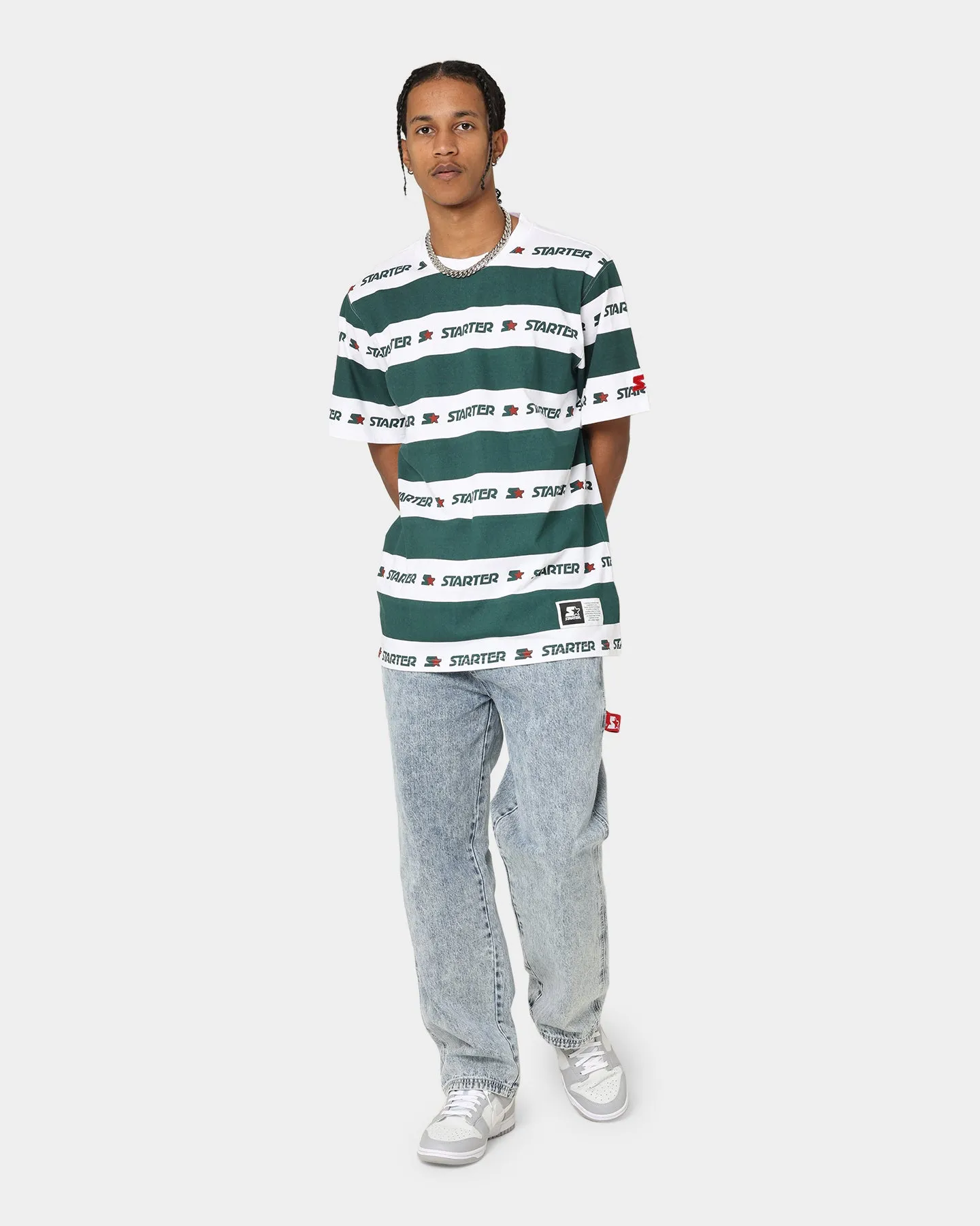 Starter LFS Stripe T-Shirt Green/White