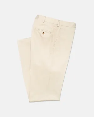 STONE WASHED TWILL CHINO TROUSERS