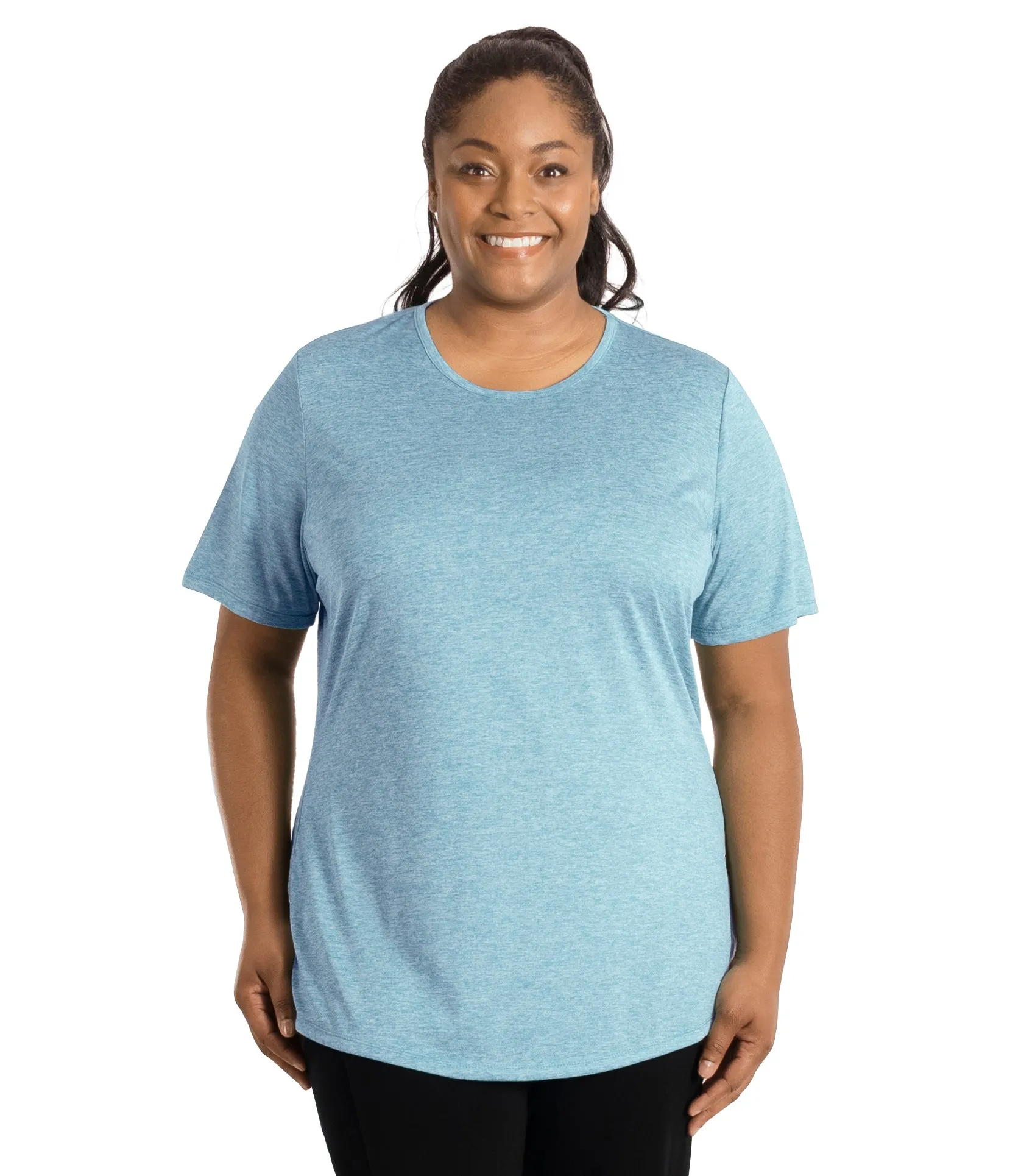 SunLite Scoop Neck Short Sleeve Top - FINAL SALE