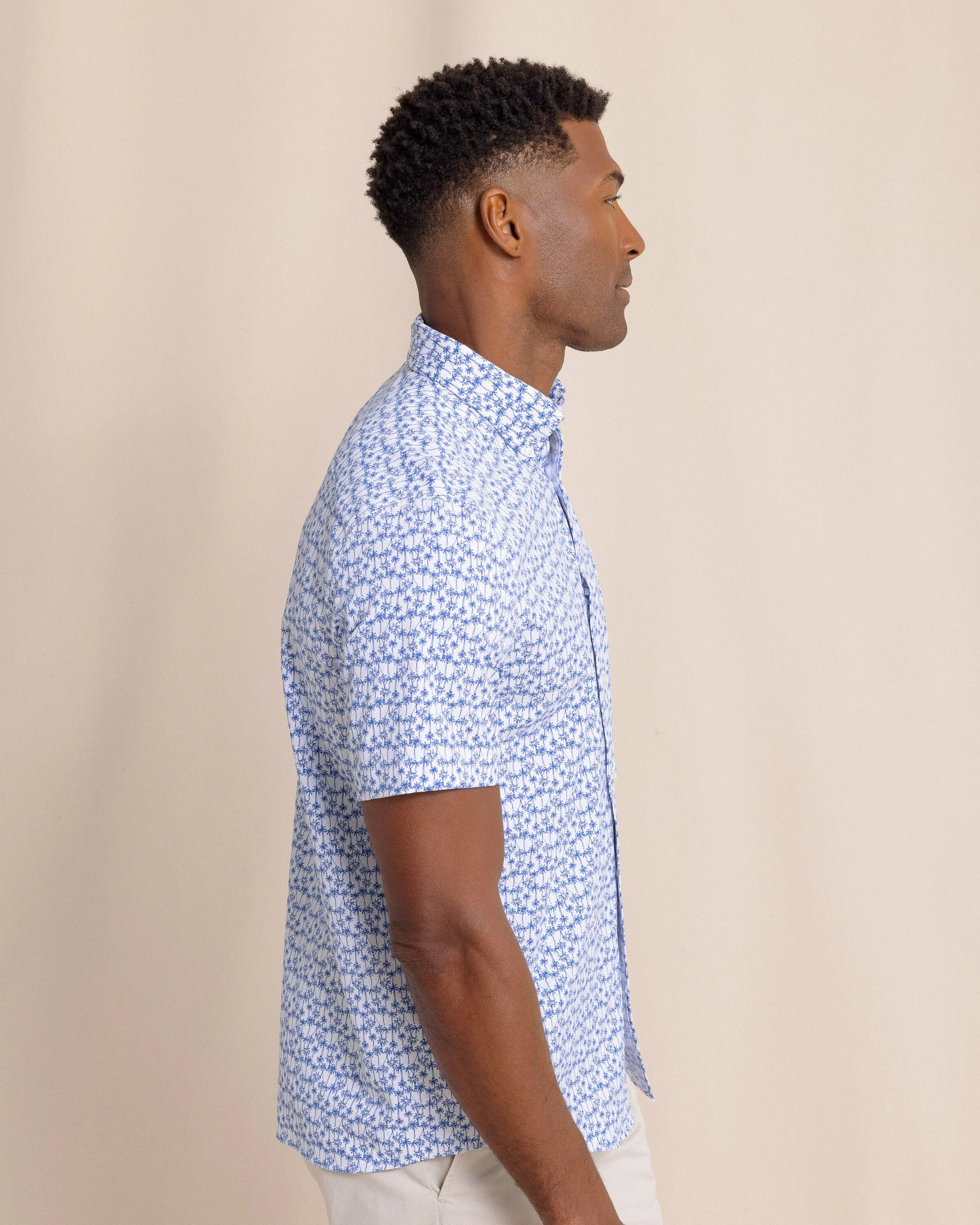 Talk To The Palm Intercoastal Short Sleeve Sport Shirt