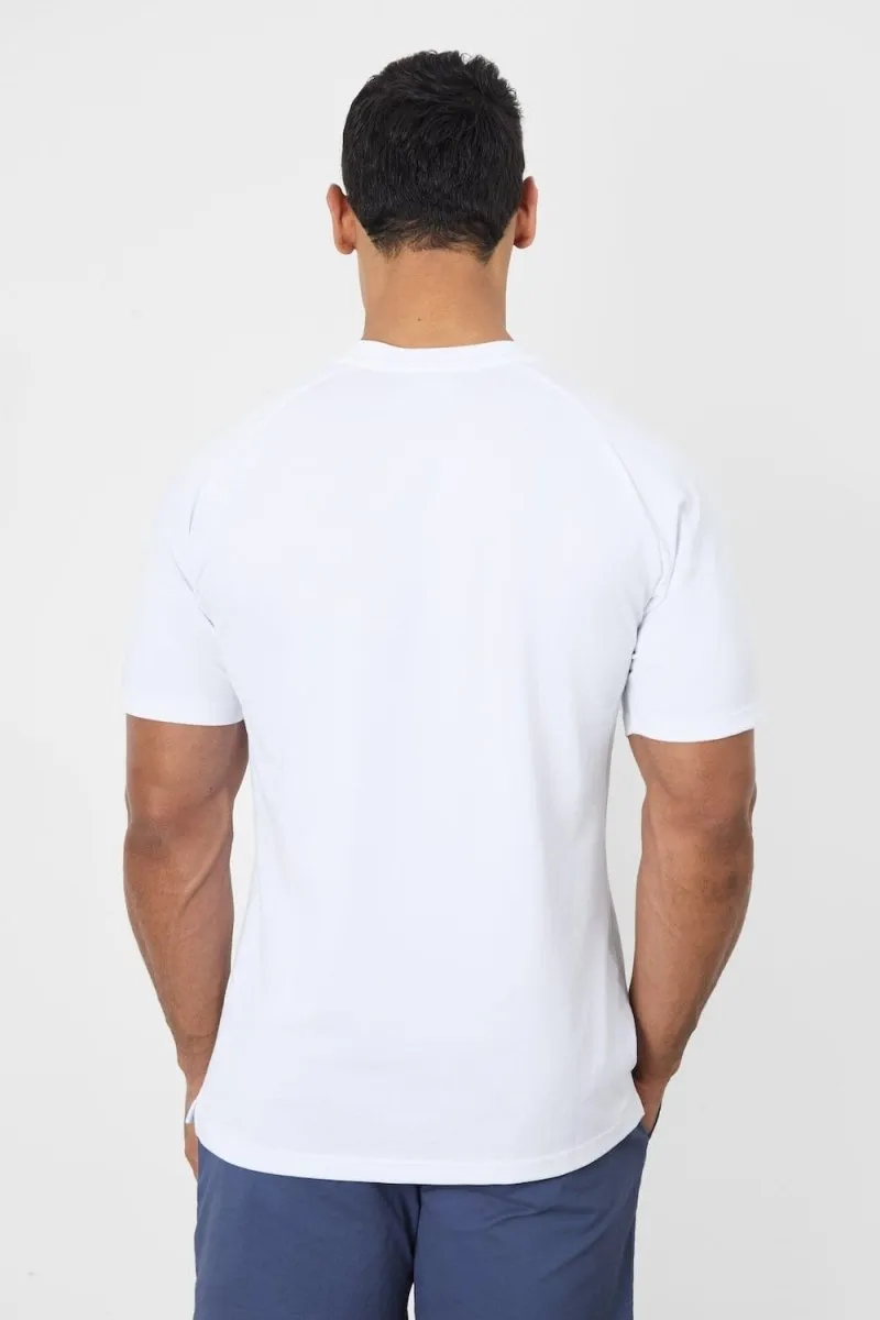 Textured Jersey T-Shirt in White