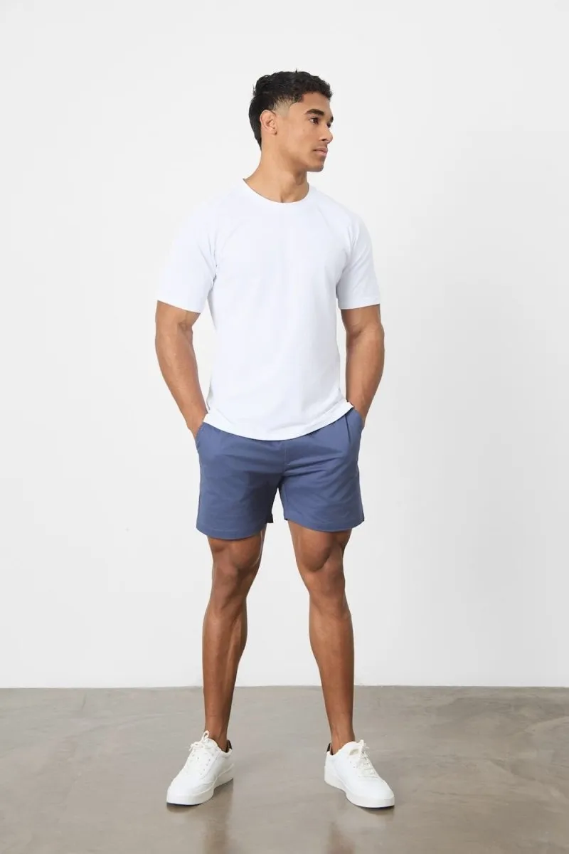 Textured Jersey T-Shirt in White