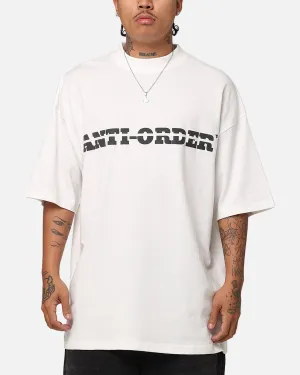 The Anti Order A-Track Mock Neck T-Shirt Off White/Black