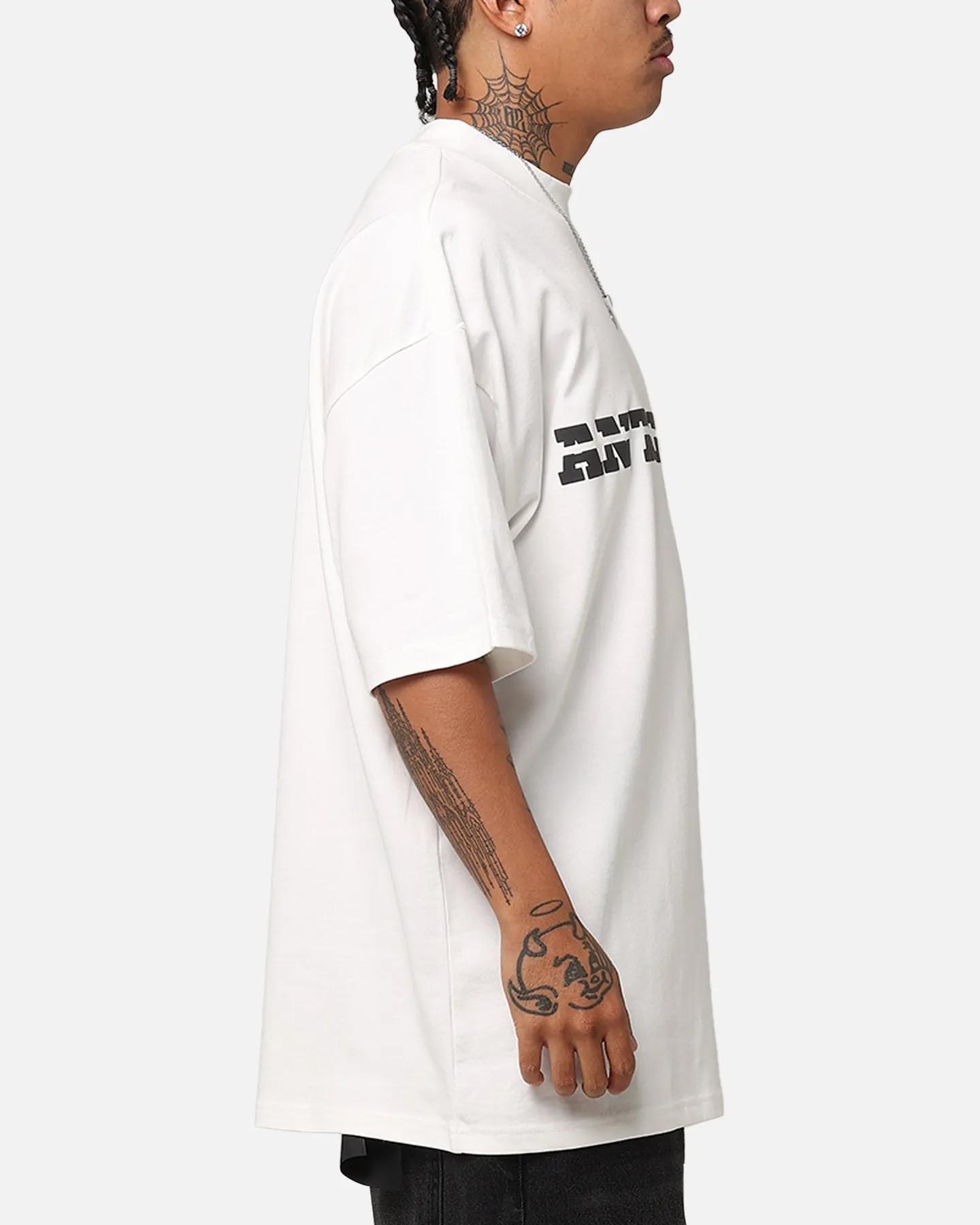 The Anti Order A-Track Mock Neck T-Shirt Off White/Black