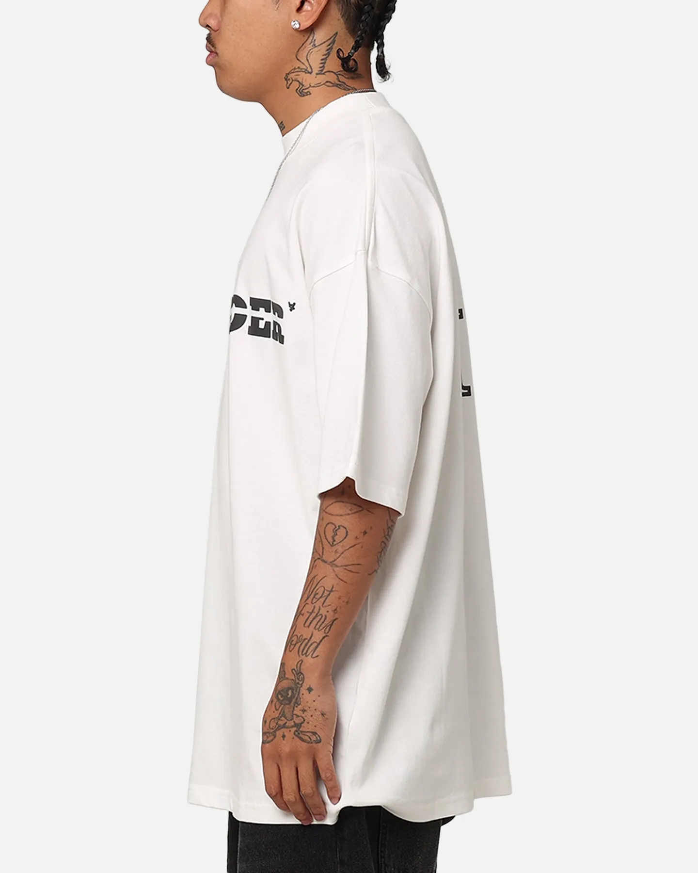 The Anti Order A-Track Mock Neck T-Shirt Off White/Black
