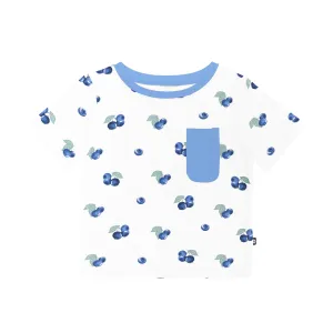 Toddler Crew Neck Tee in Blueberry