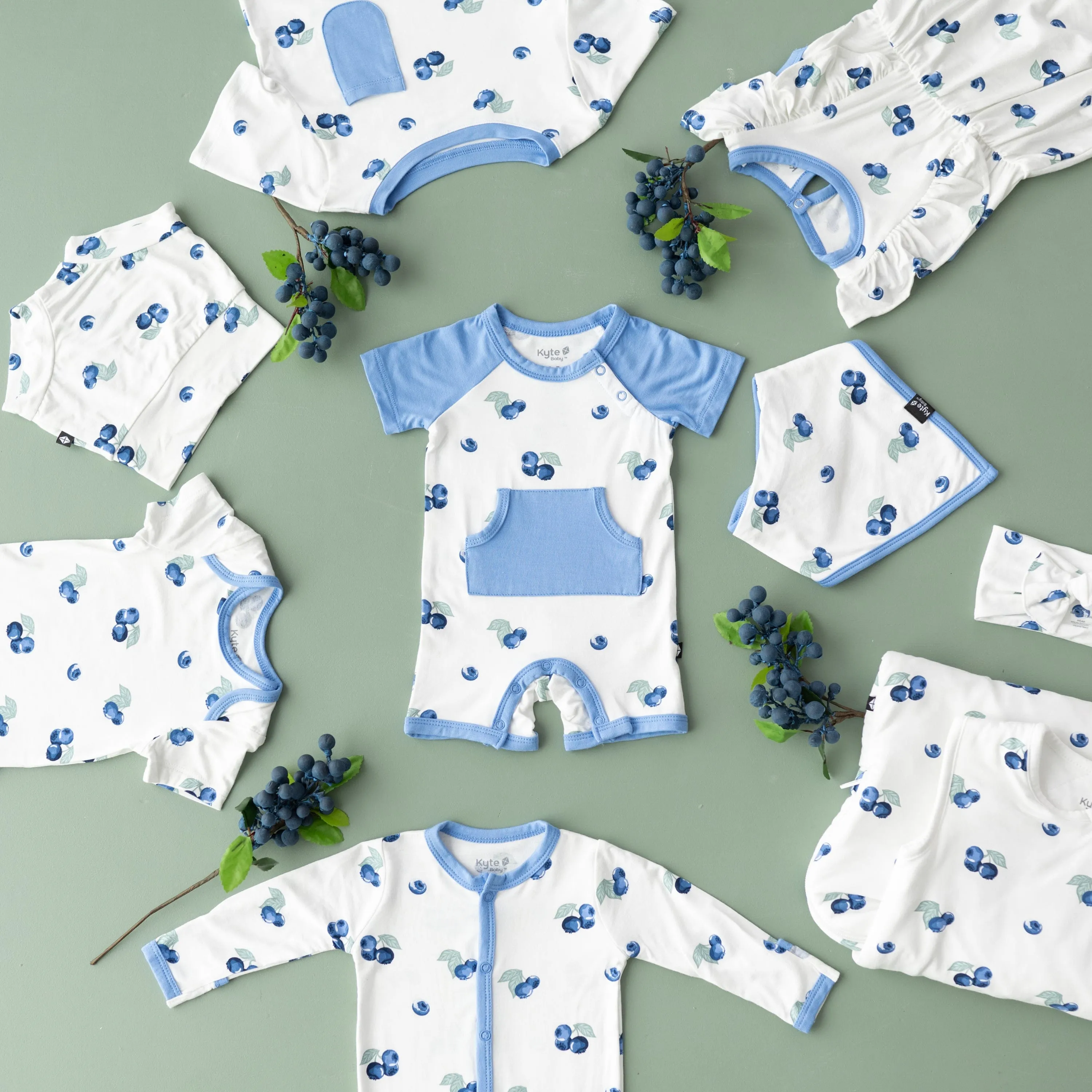 Toddler Crew Neck Tee in Blueberry
