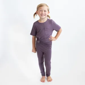 Toddler Crew Neck Tee in Currant