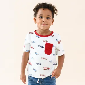 Toddler Crew Neck Tee in First Responder