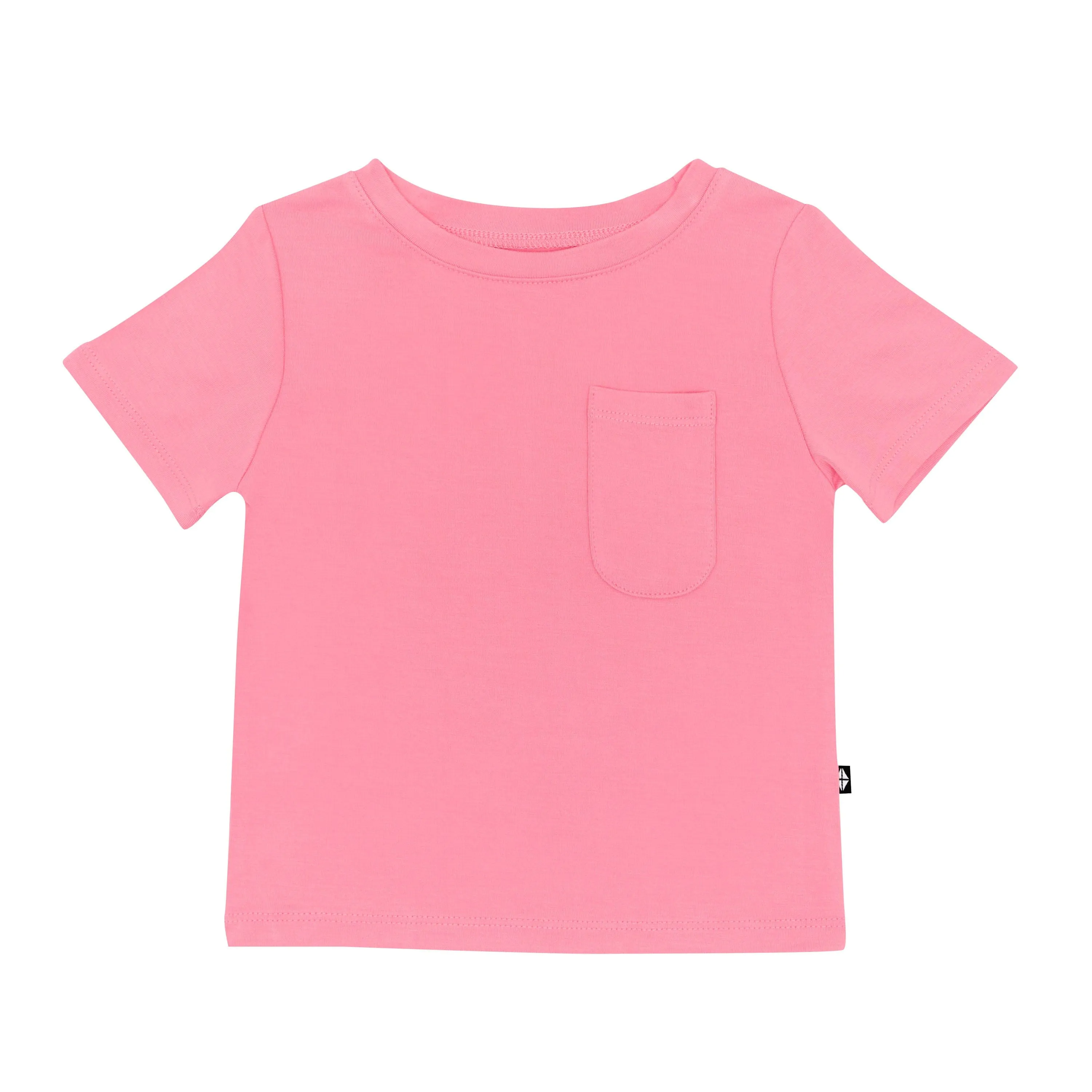 Toddler Crew Neck Tee in Guava