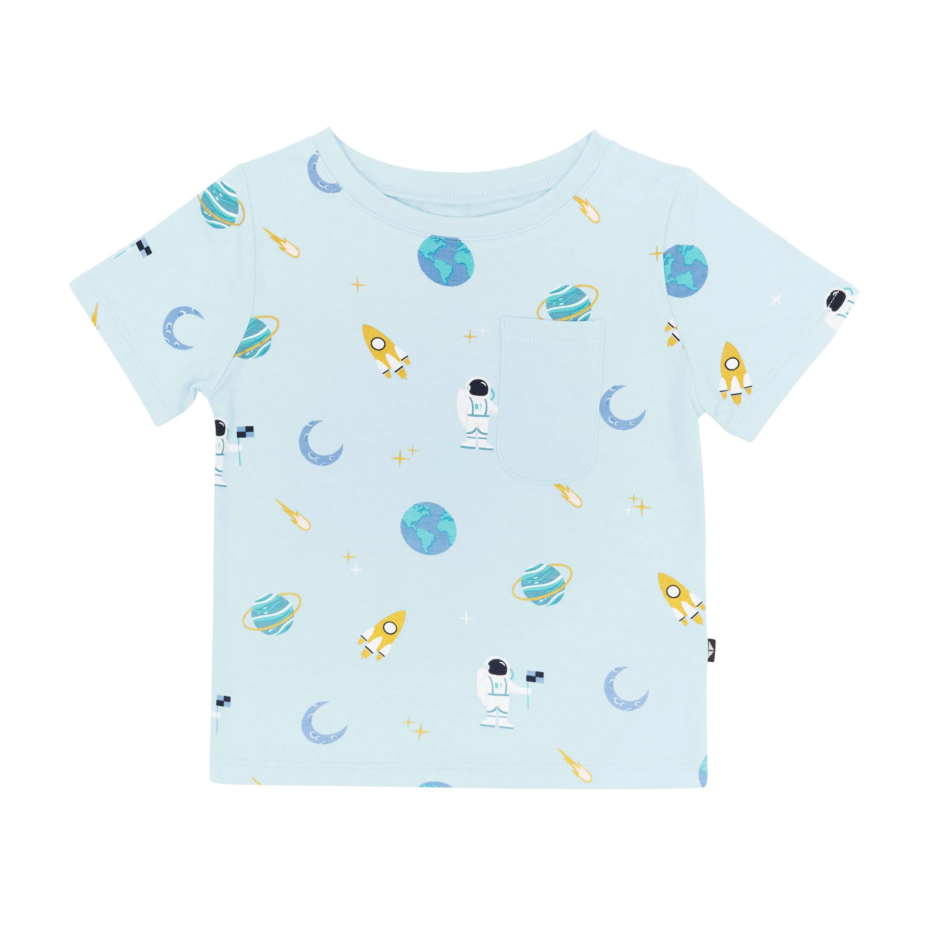 Toddler Crew Neck Tee in Ice Space