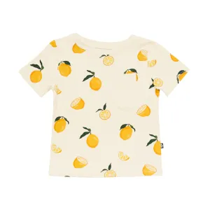 Toddler Crew Neck Tee in Lemon
