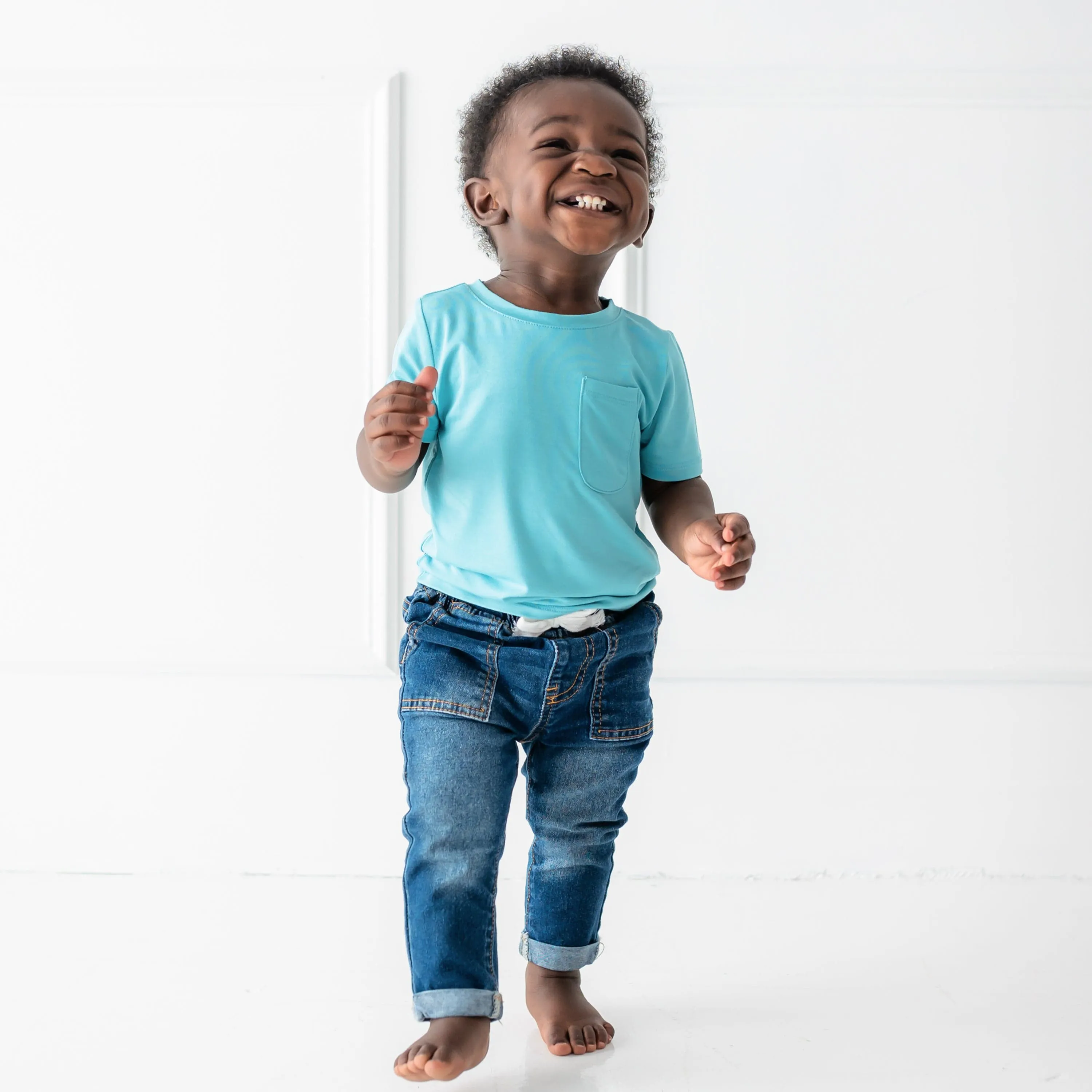 Toddler Crew Neck Tee in Makai