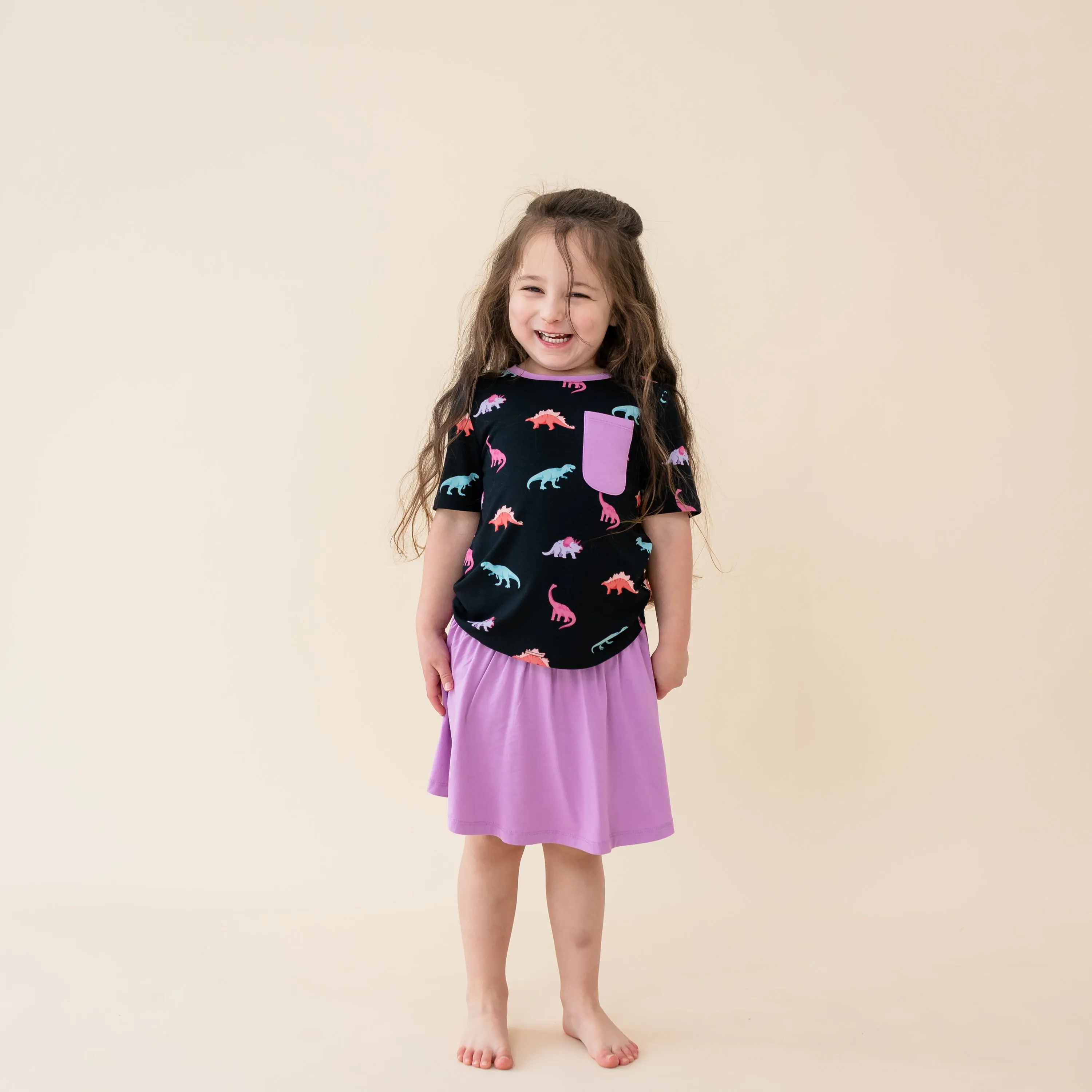 Toddler Crew Neck Tee in Midnight Roar