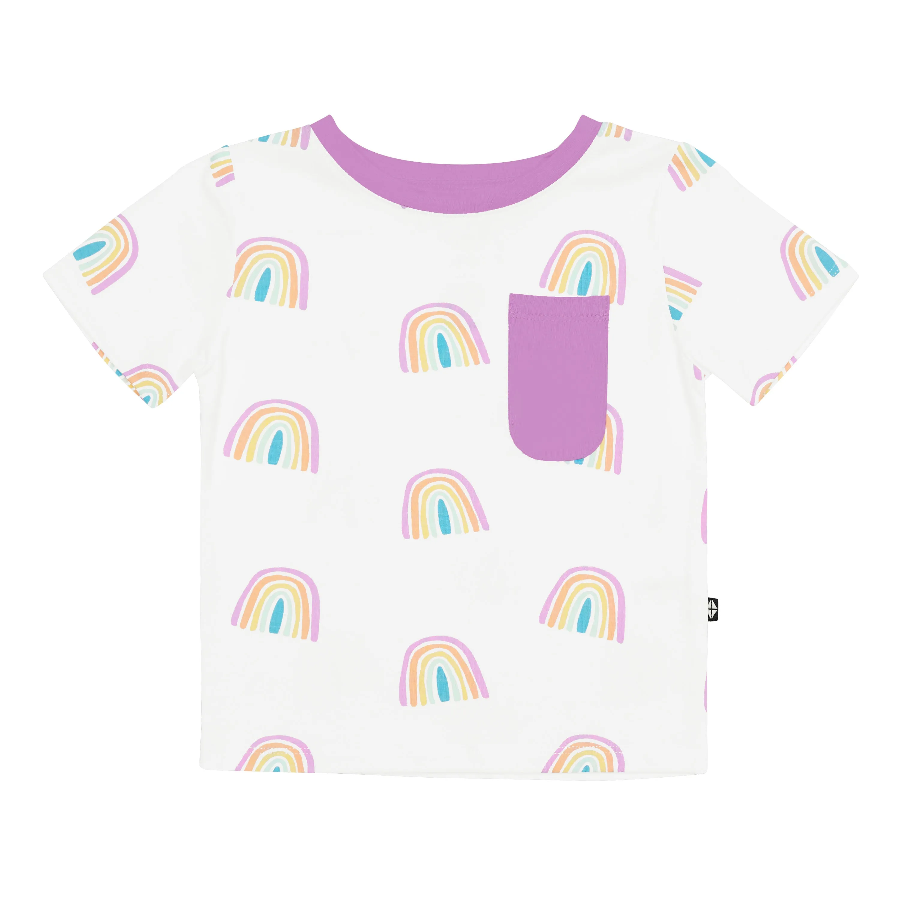 Toddler Crew Neck Tee in Poi Rainbow