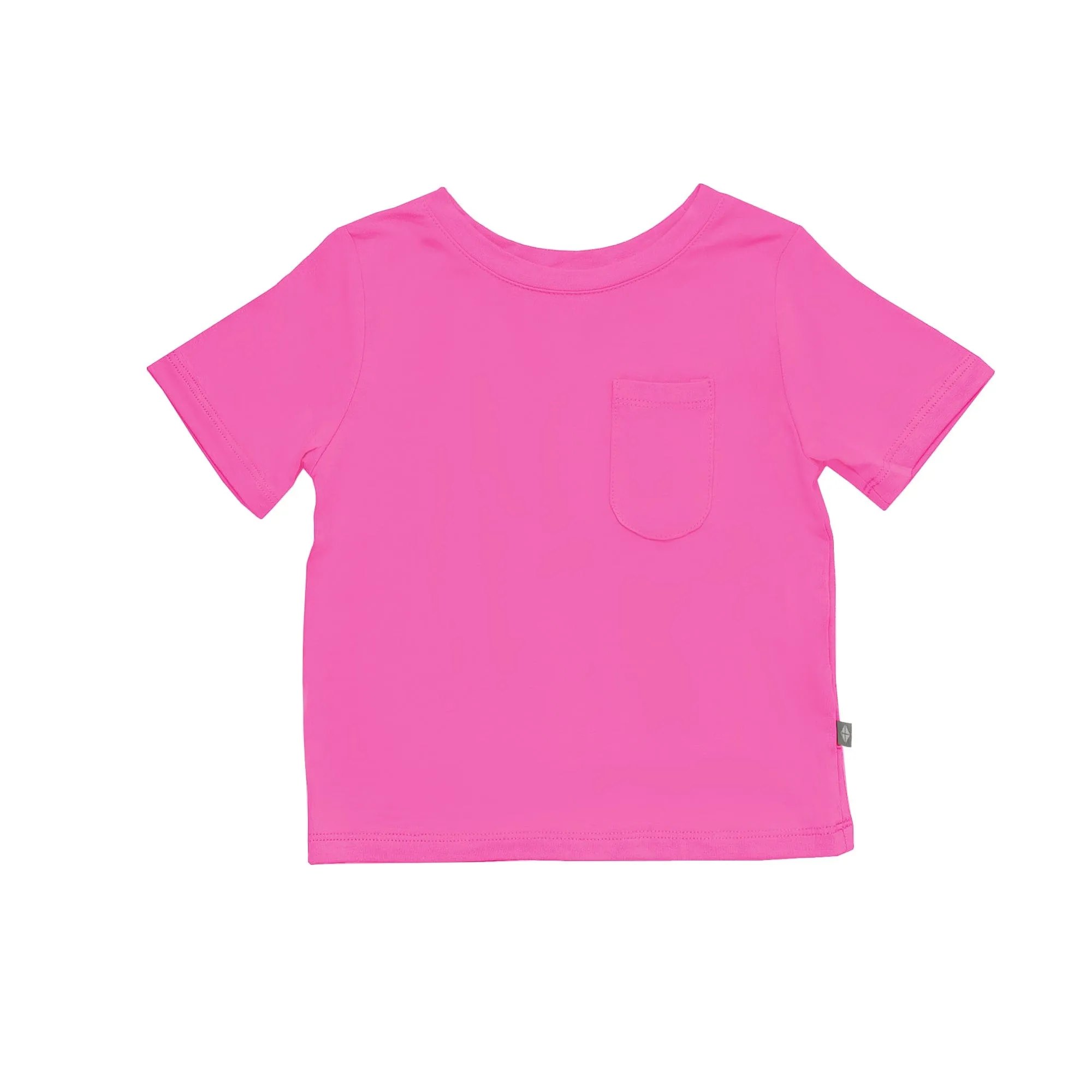 Toddler Crew Neck Tee in Raspberry