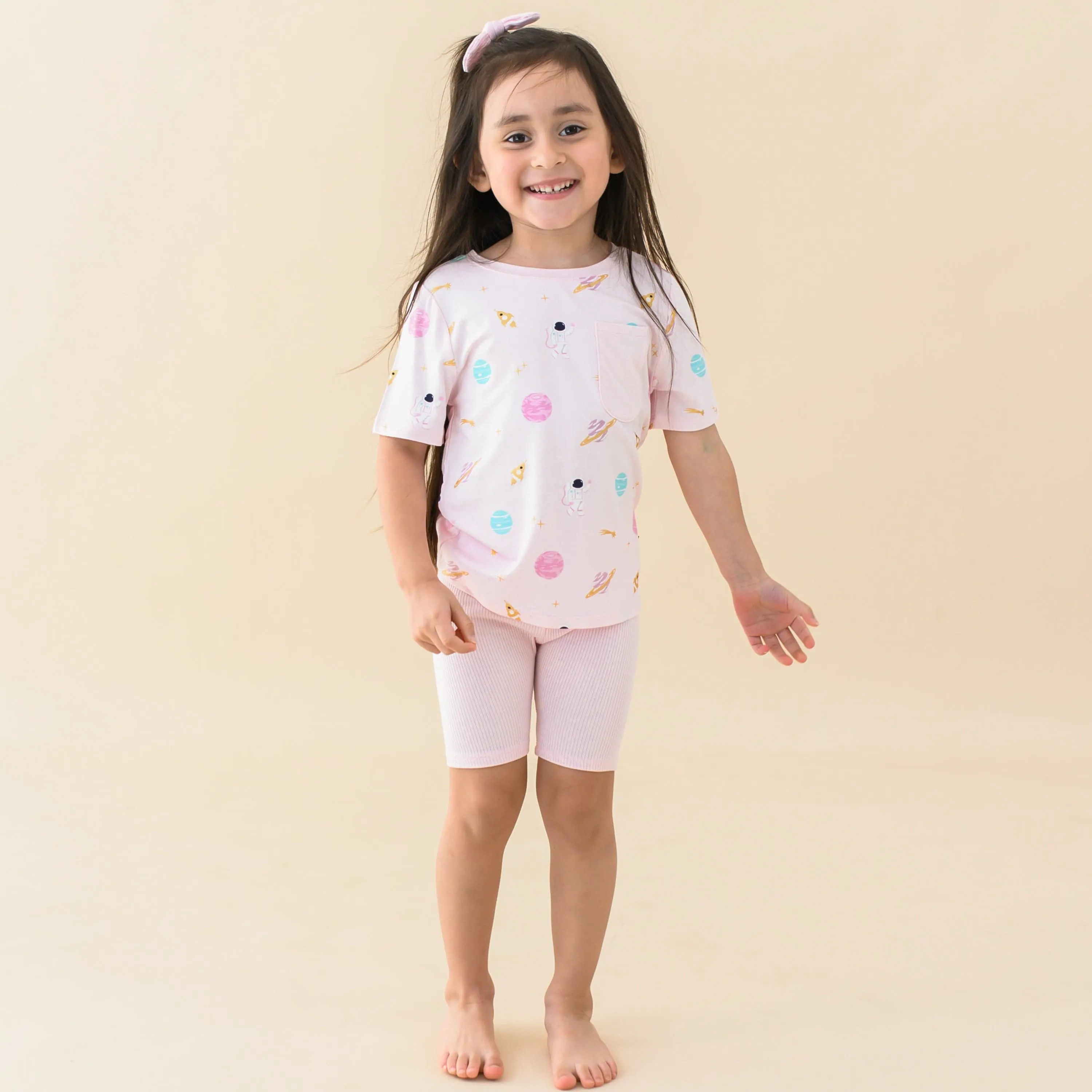 Toddler Crew Neck Tee in Sakura Space