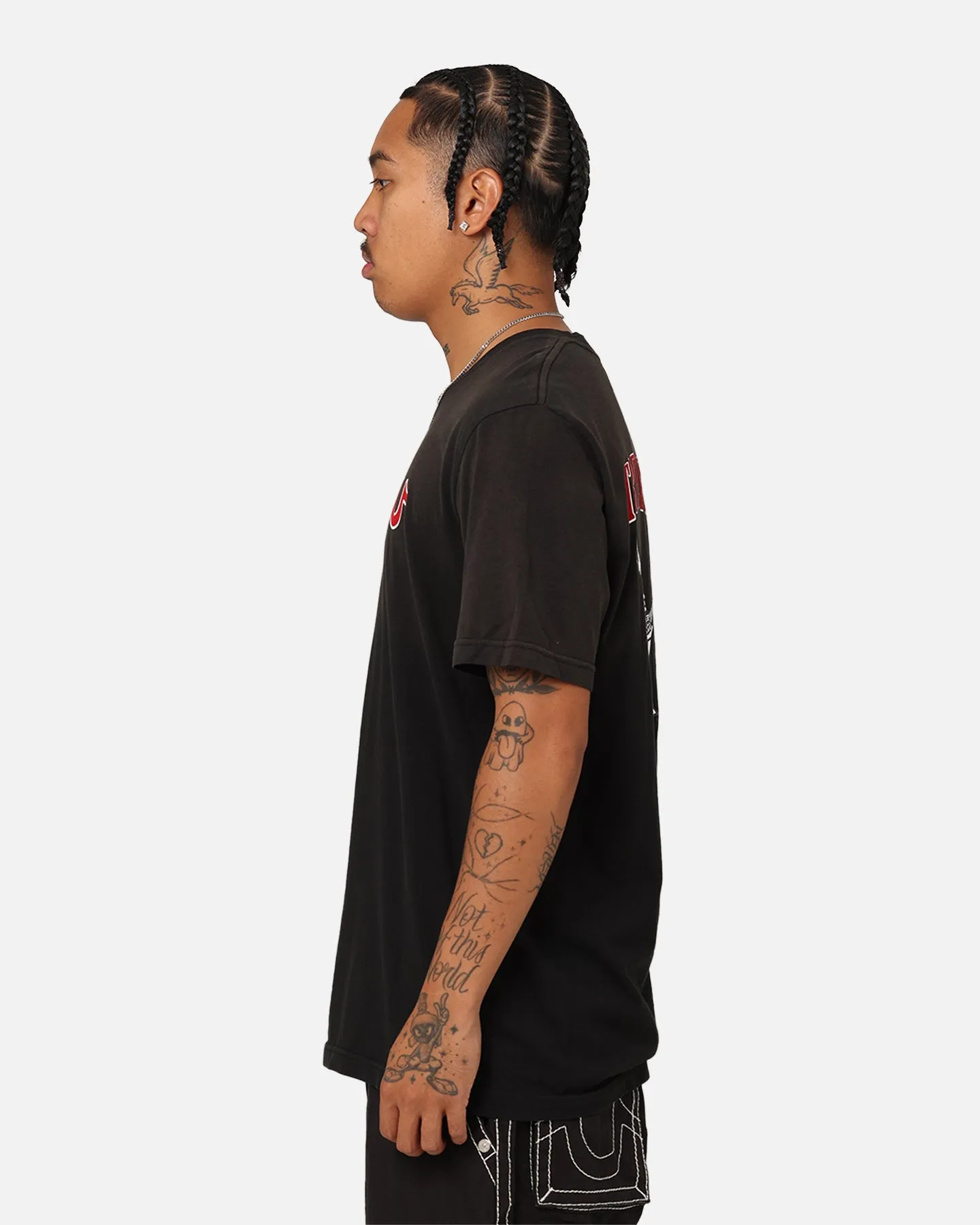 True Religion JV7 Washed T-Shirt Jet Black