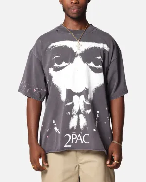 Tupac Blessed T-Shirt Washed Black