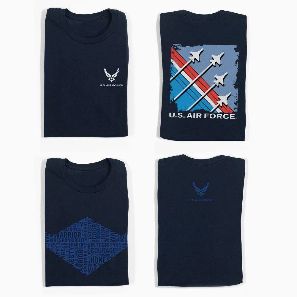 USAF - Finger-Four Formation T-Shirt - Midnight Navy