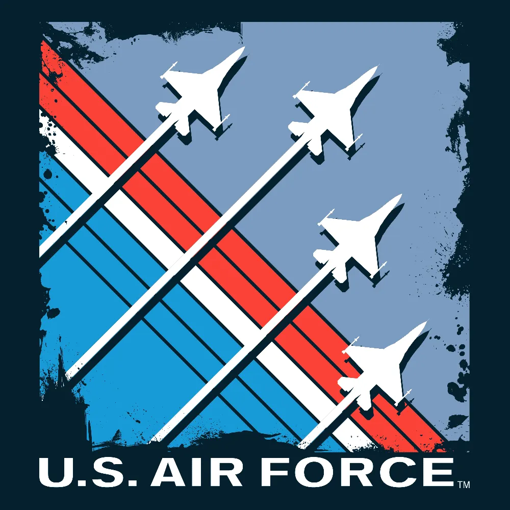 USAF - Finger-Four Formation T-Shirt - Midnight Navy