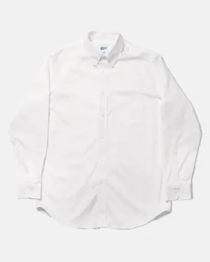 WHITE PINPOINT OXFORD BUTTON DOWN SHIRT - TRIM FIT
