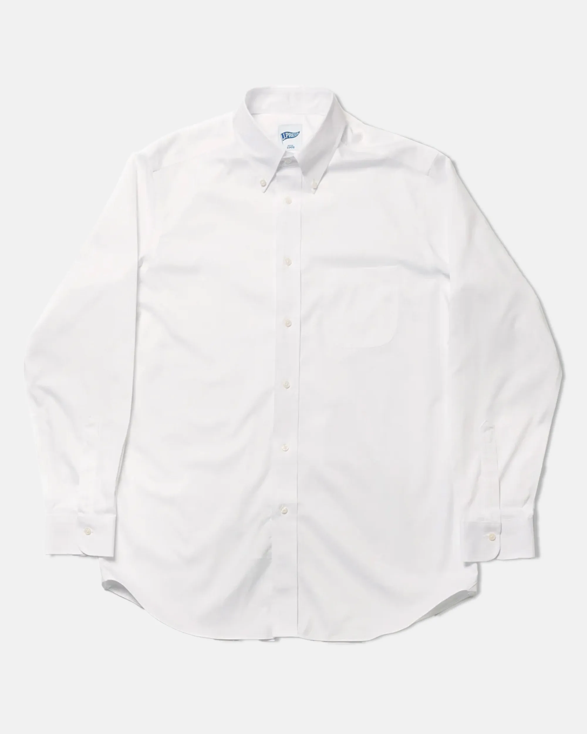WHITE PINPOINT OXFORD BUTTON DOWN SHIRT - TRIM FIT