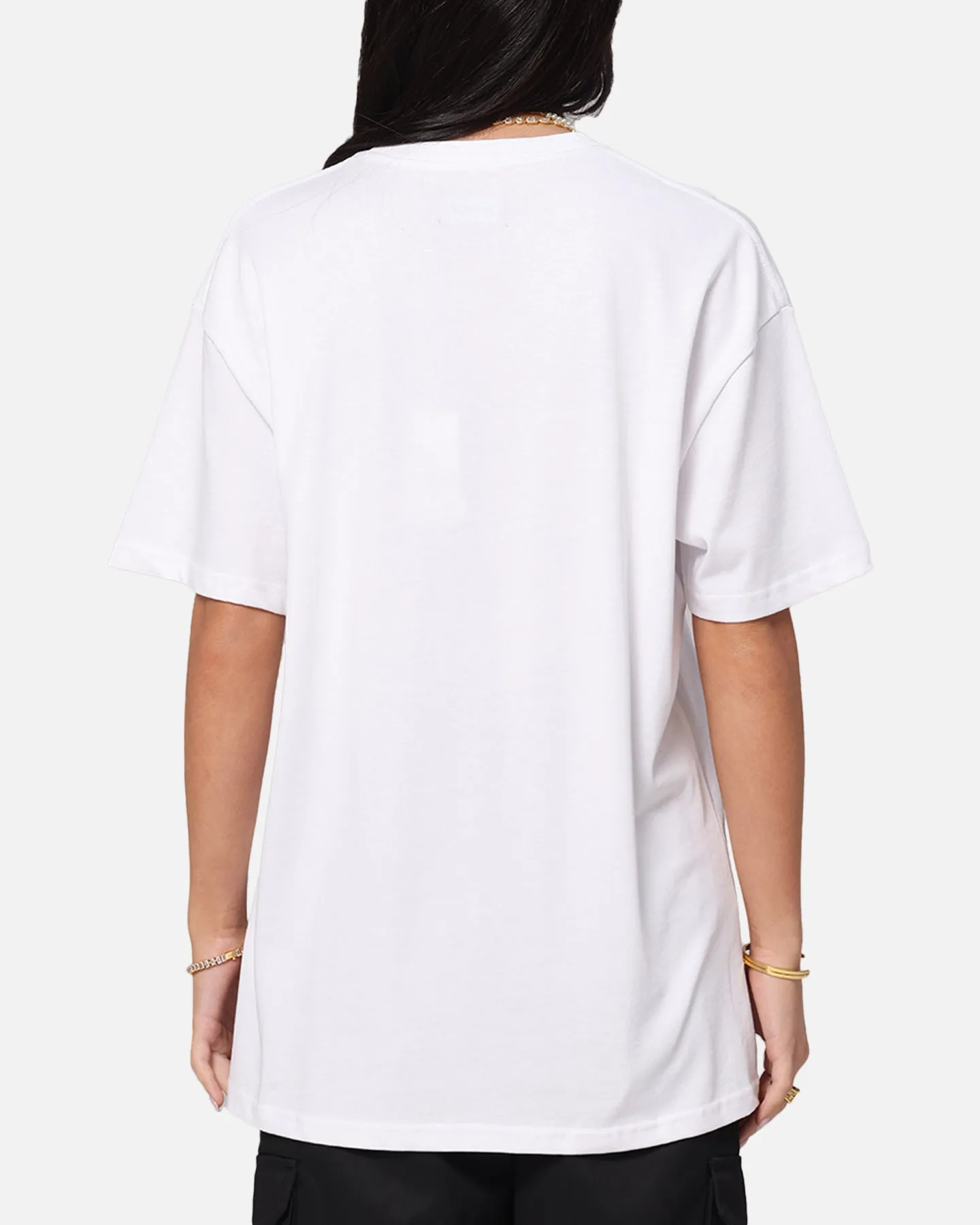 X-Large XL Burning T-Shirt Solid White