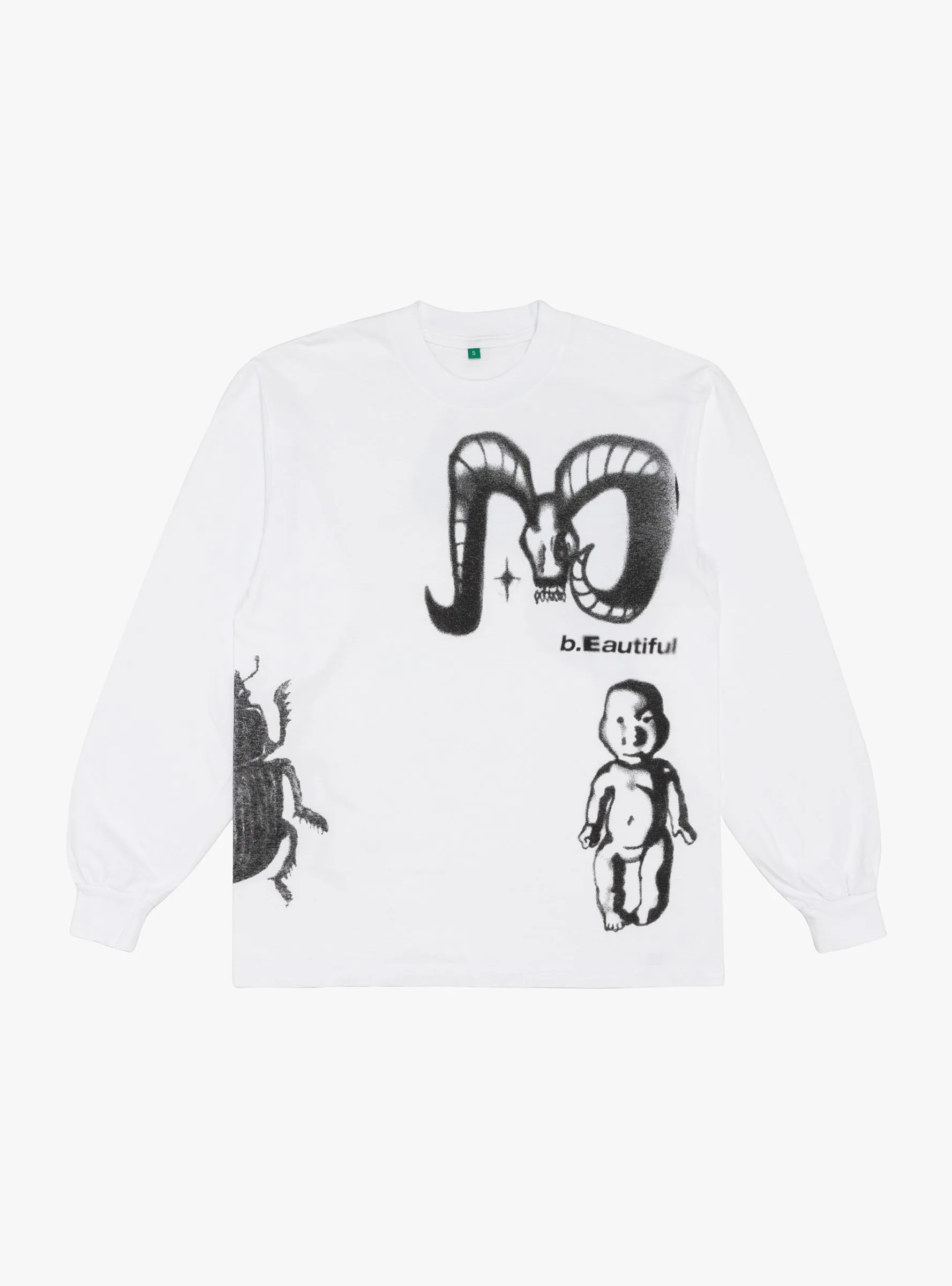 x Shiga Eye Long Sleeve T-Shirt White