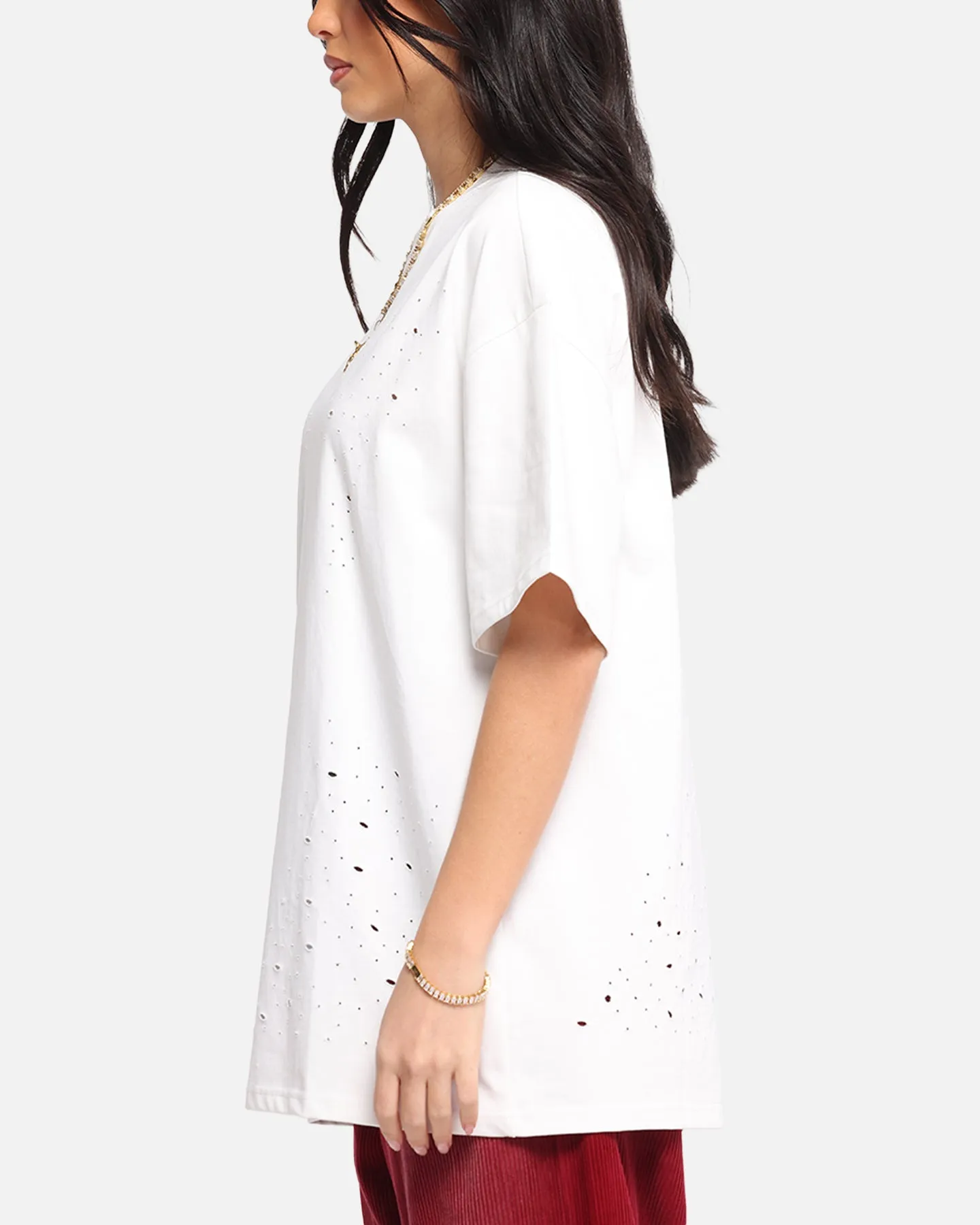 XXIII Distressed T-Shirt White