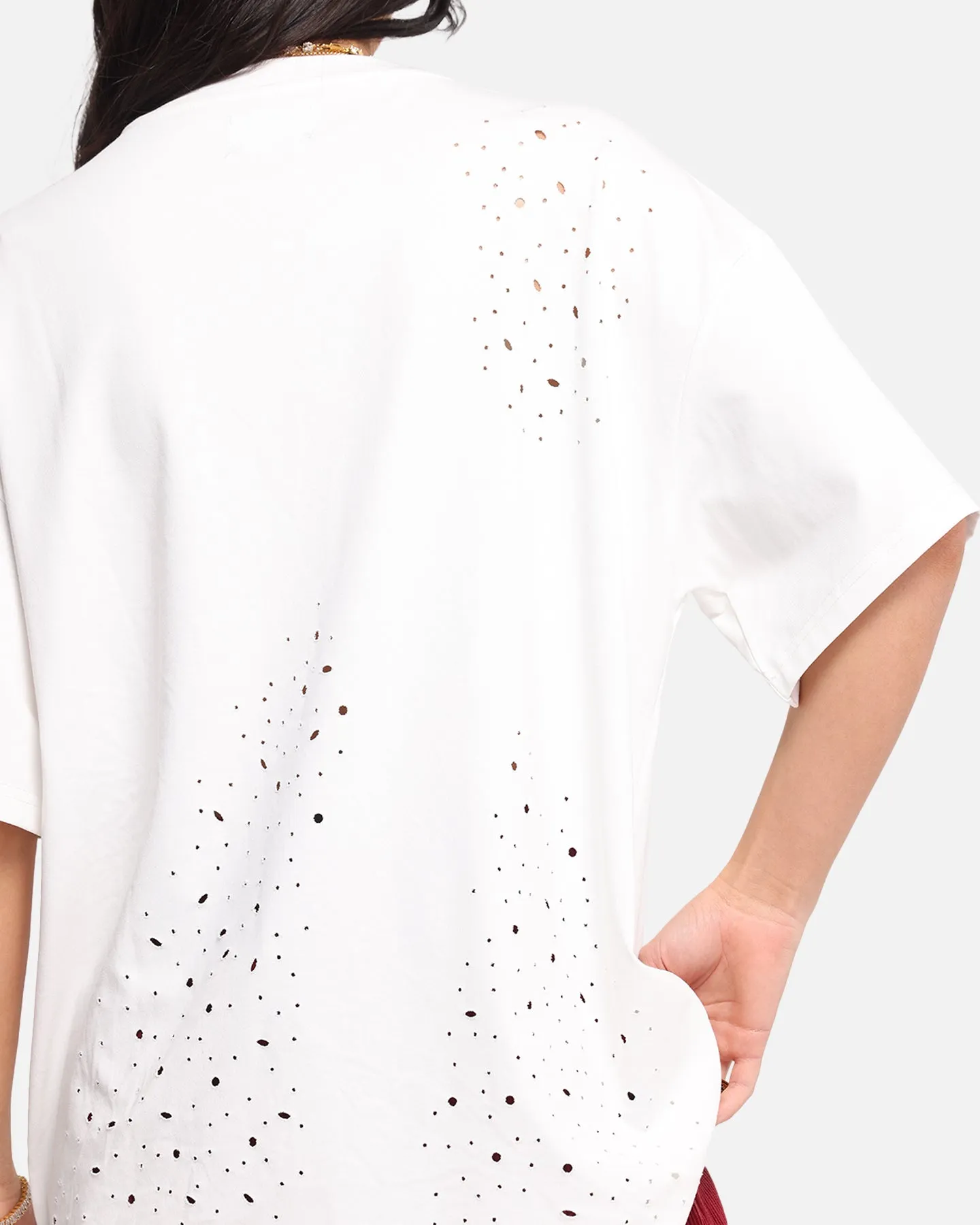 XXIII Distressed T-Shirt White