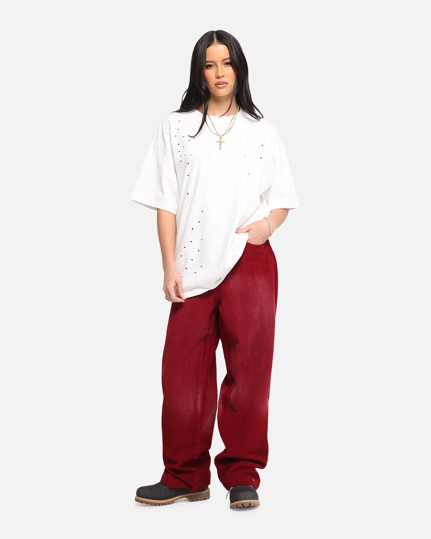 XXIII Distressed T-Shirt White
